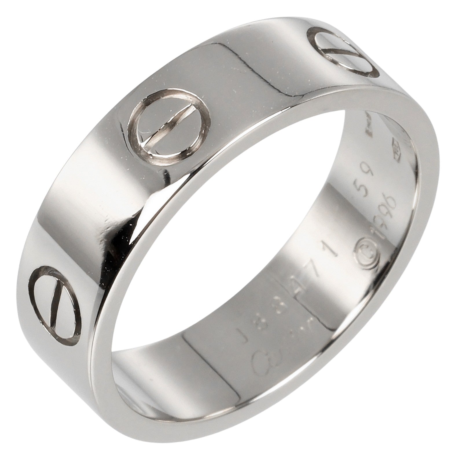 Cartier Love Ring K18 White Gold