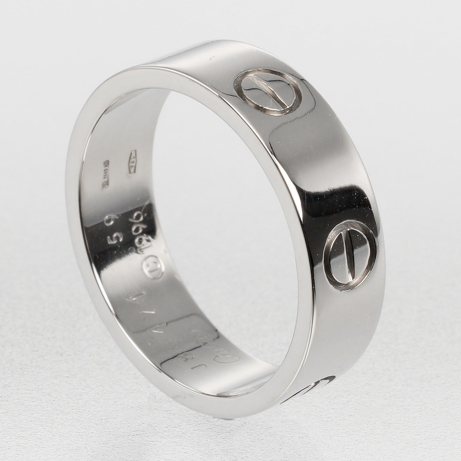 Cartier Love Ring K18 White Gold