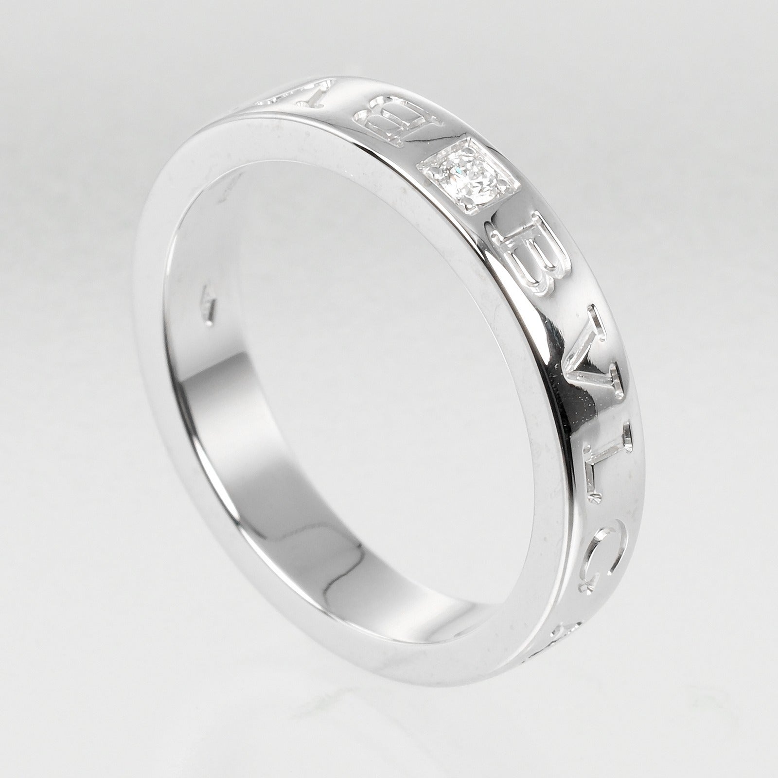 Bvlgari B.Zero1 Essential Ring K18 White Gold Diamond