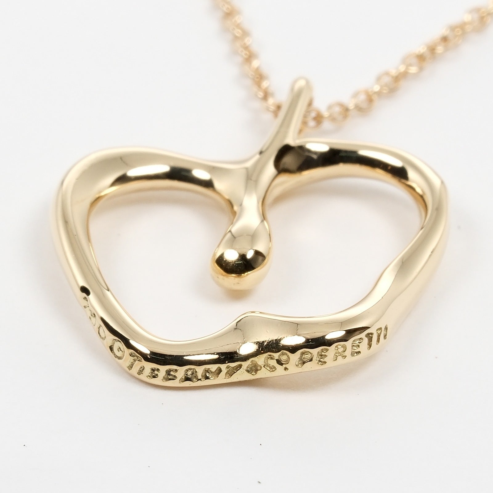 Tiffany & Co K18 Yellow Gold Apple Necklace