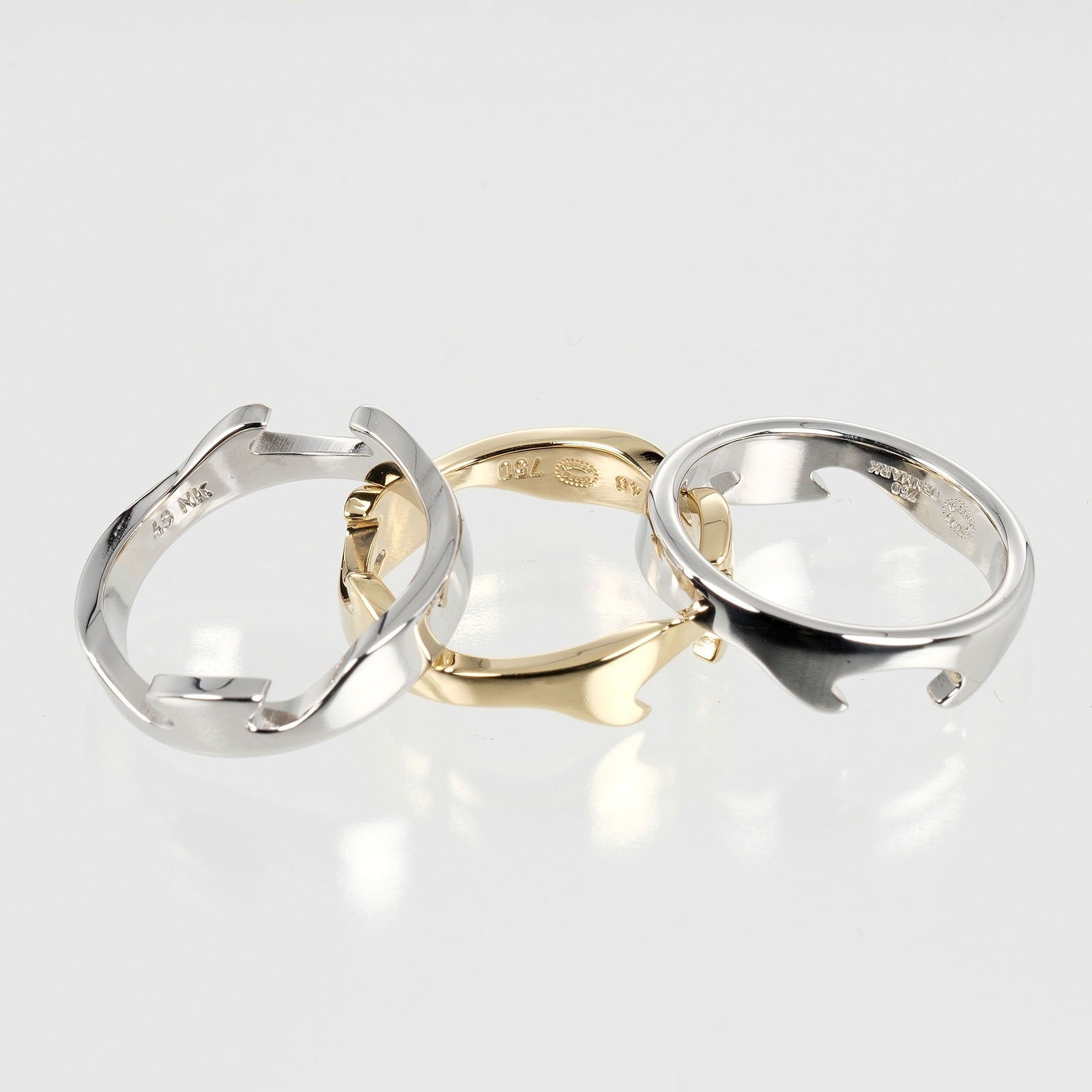 Georg Jensen Fusion 3 Ring K18 Gold