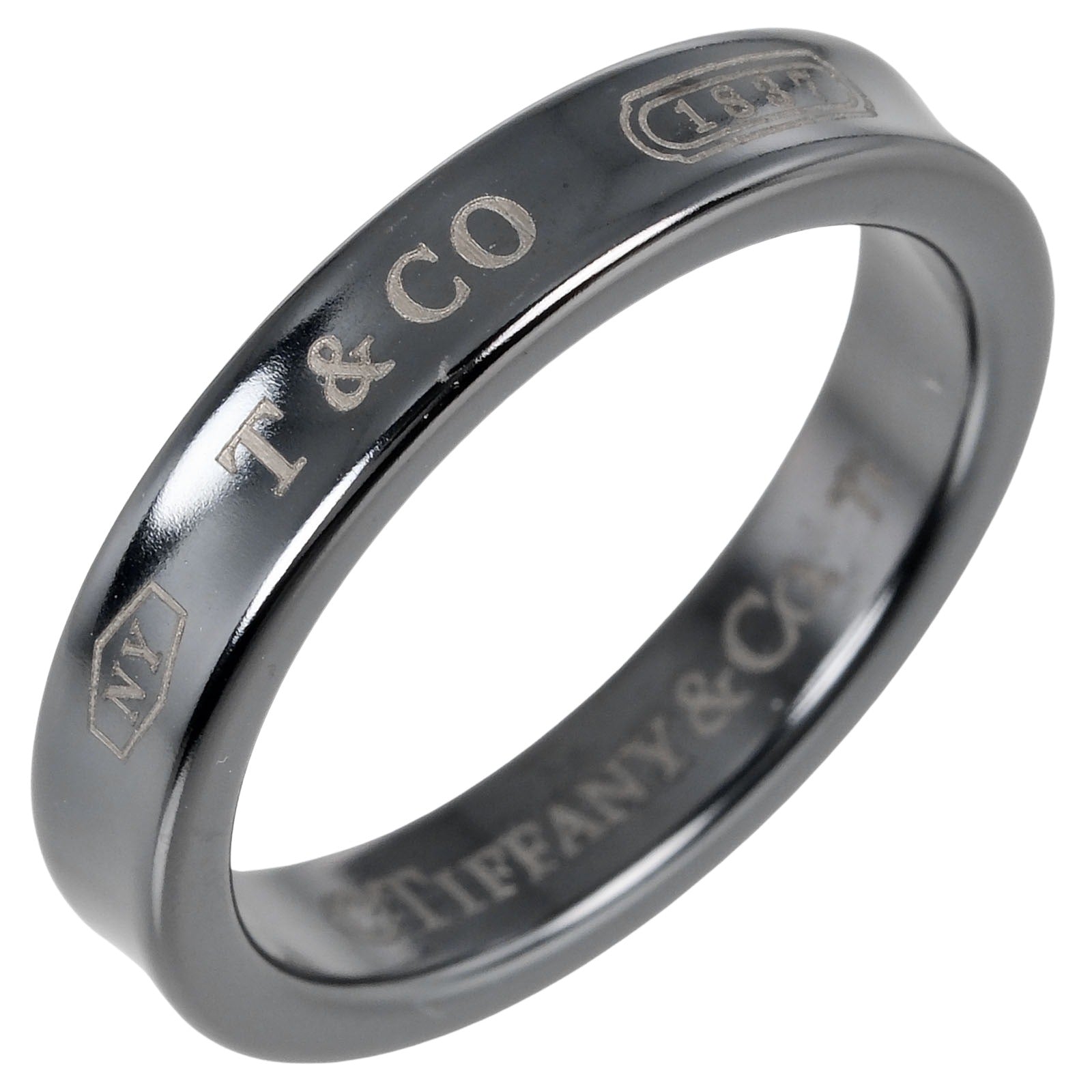 Tiffany & Co 1837 Narrow Titanium Ring