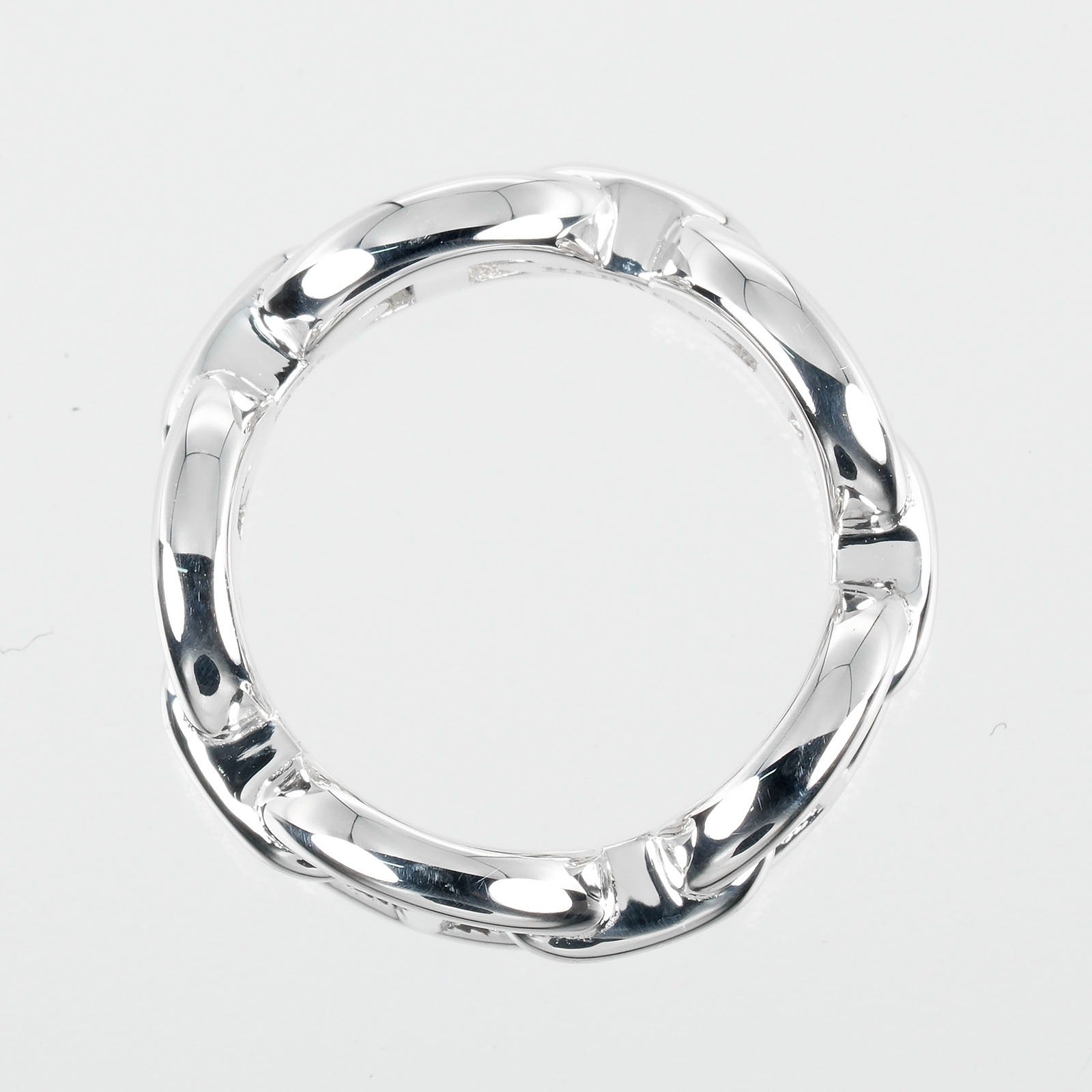 Hermes Silver 925 Ring Chaine d'Ancre 7