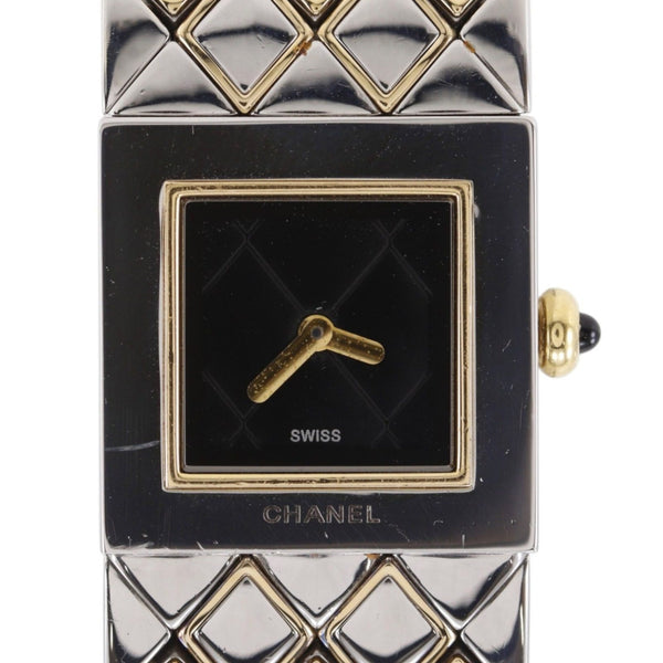 CHANEL Matelasse Stainless Steel YG Watch