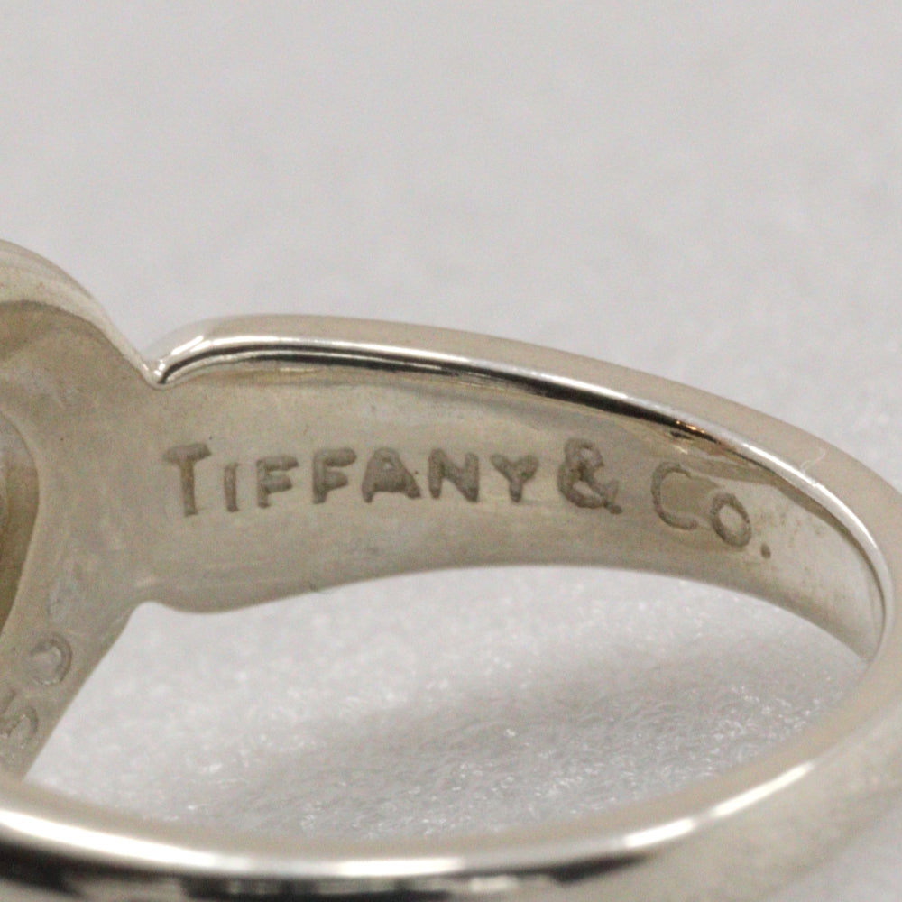 Tiffany Heart Ribbon Ring Silver 925 K18 Gold