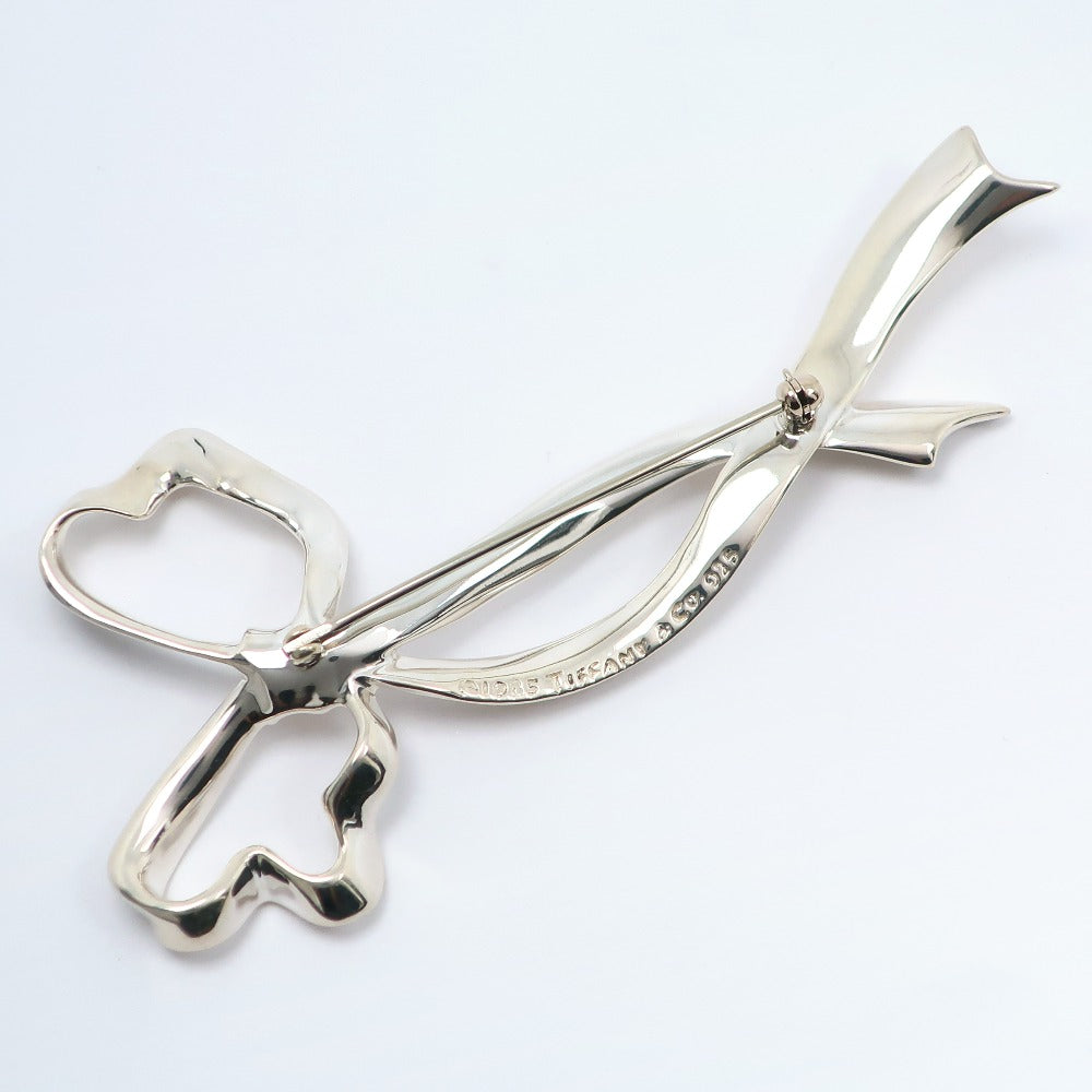 Tiffany Ribbon Brooch Silver 925