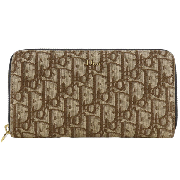 Christian Dior Oblique Canvas Long Wallet