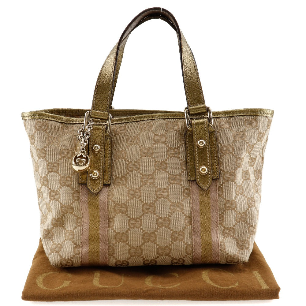 Gucci GG Canvas Leather Handbag 139261