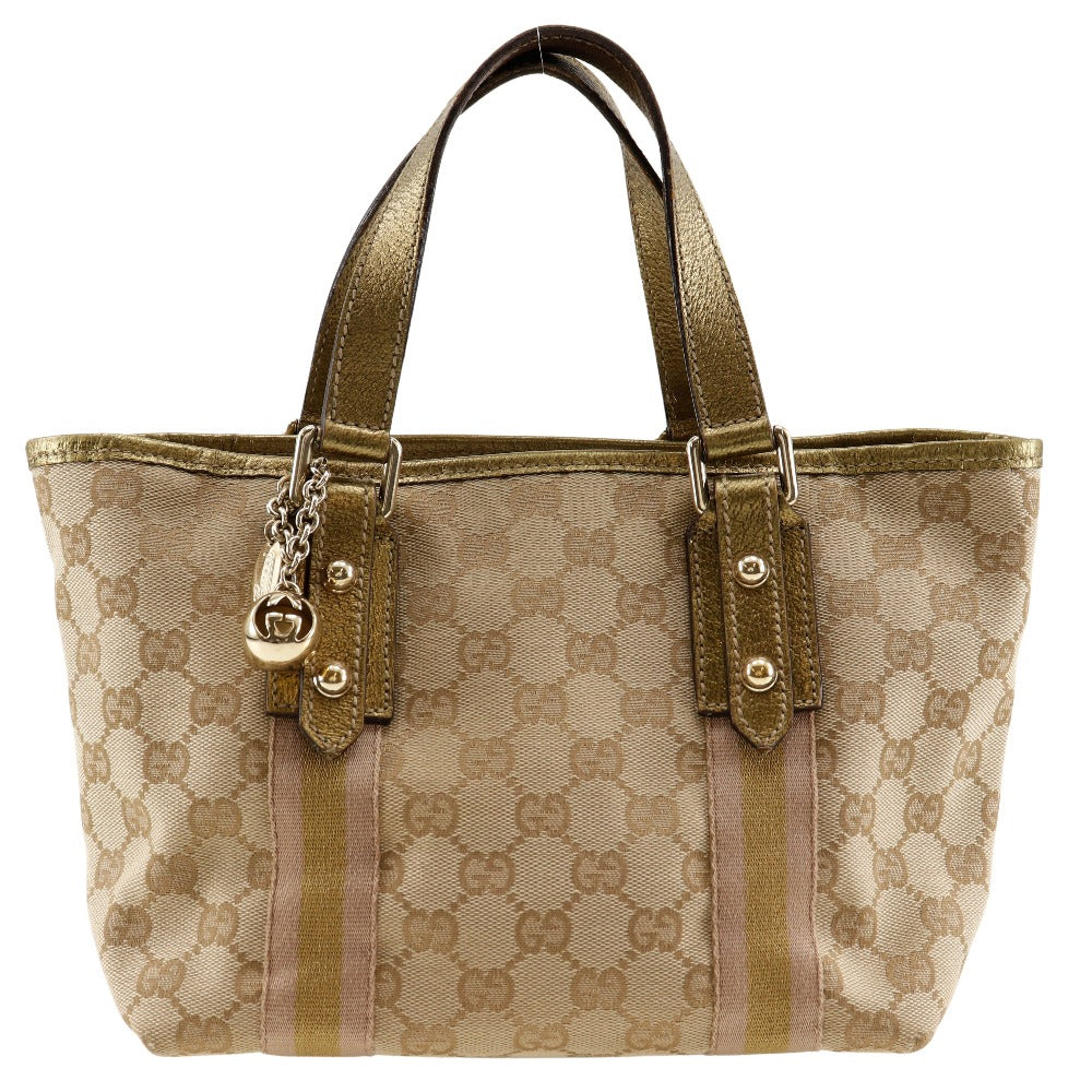 Gucci GG Canvas Leather Handbag 139261