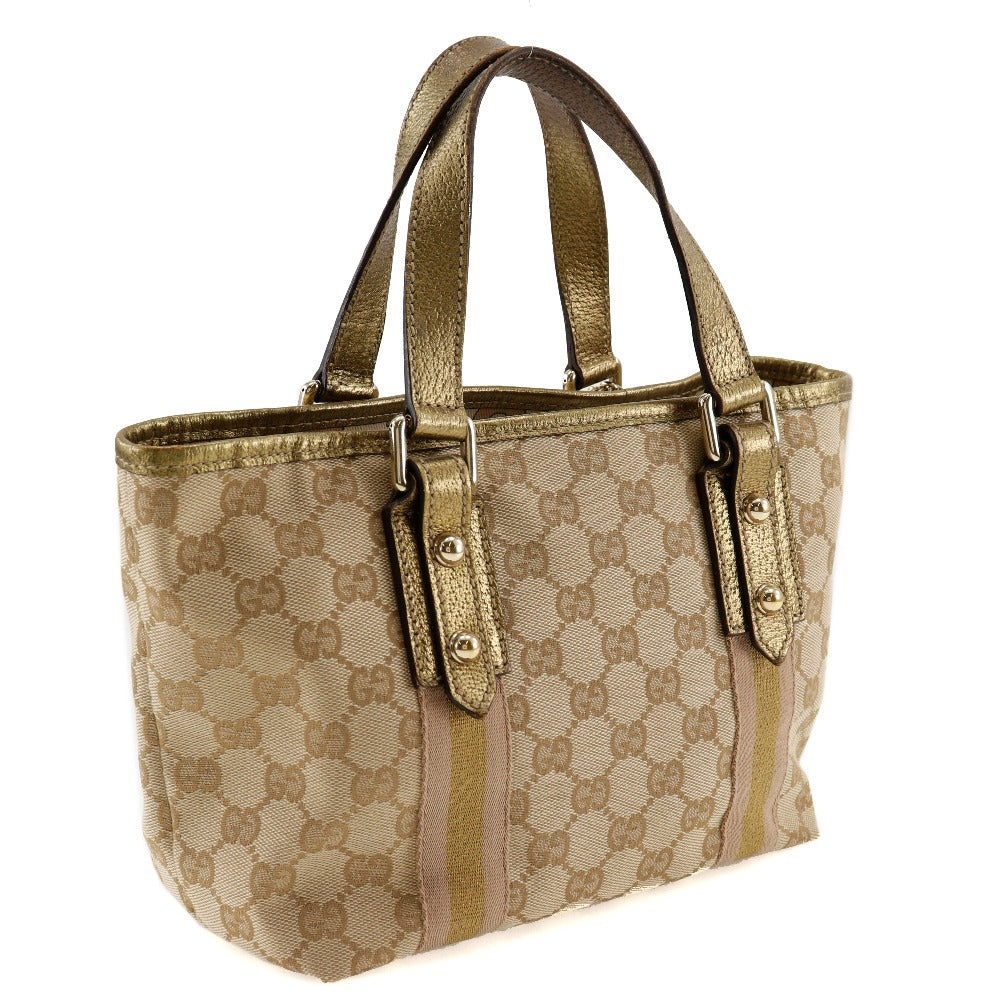 Gucci GG Canvas Leather Handbag 139261