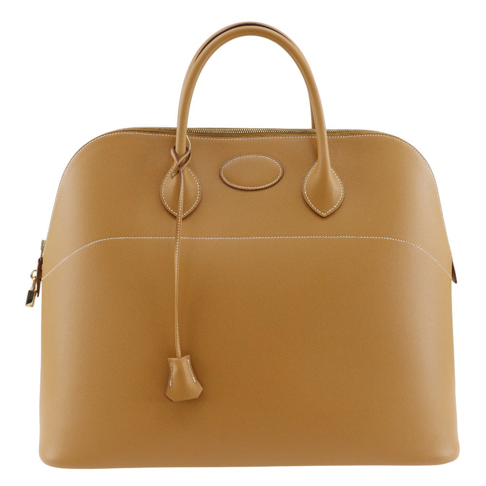 Hermes Bolide 45 Boston Bag Camel