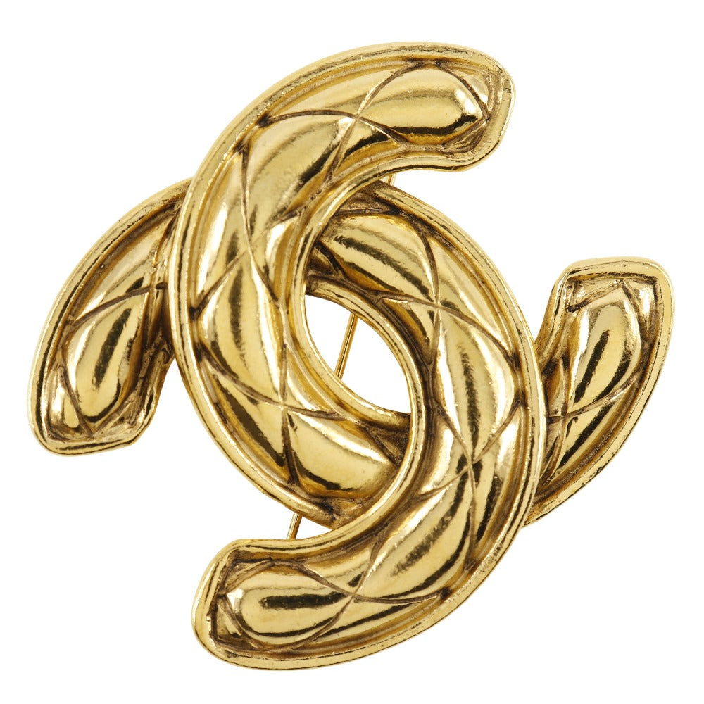 Chanel Gold Plated Coco Mark Brooch