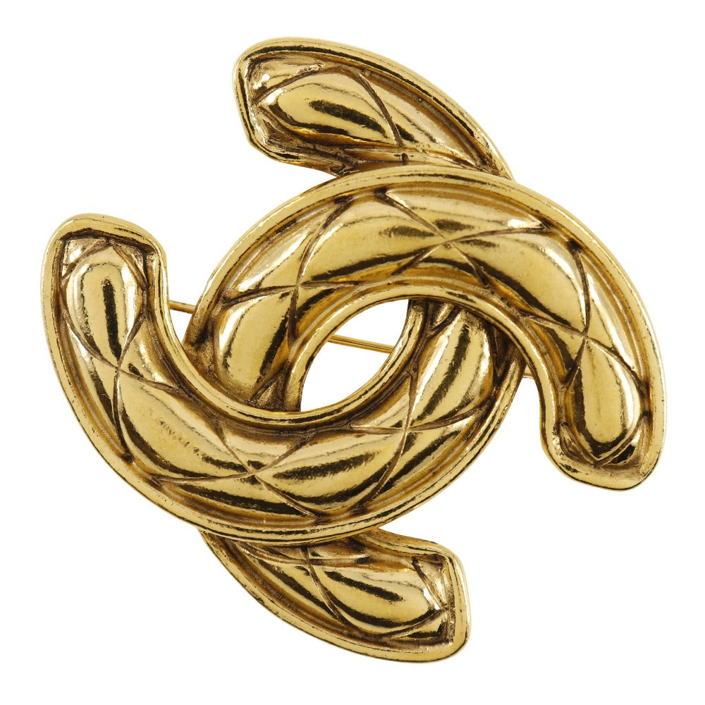 Chanel Gold Plated Coco Mark Brooch