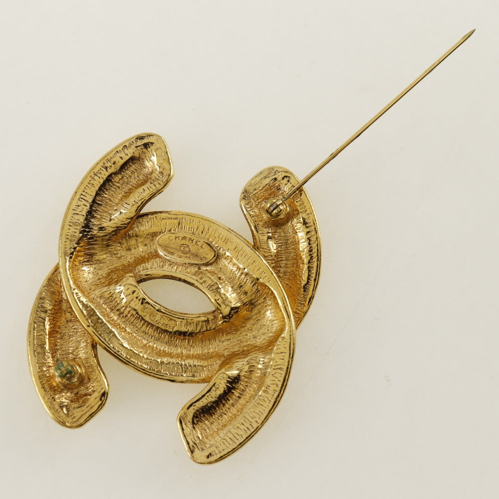 Chanel Gold Plated Coco Mark Brooch