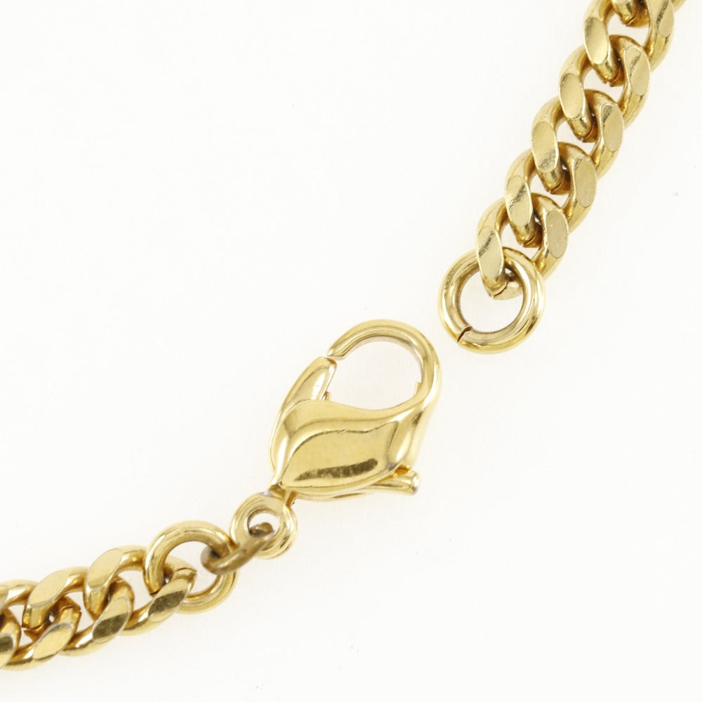 Dior Gold Plated Logo Plate Bracelet