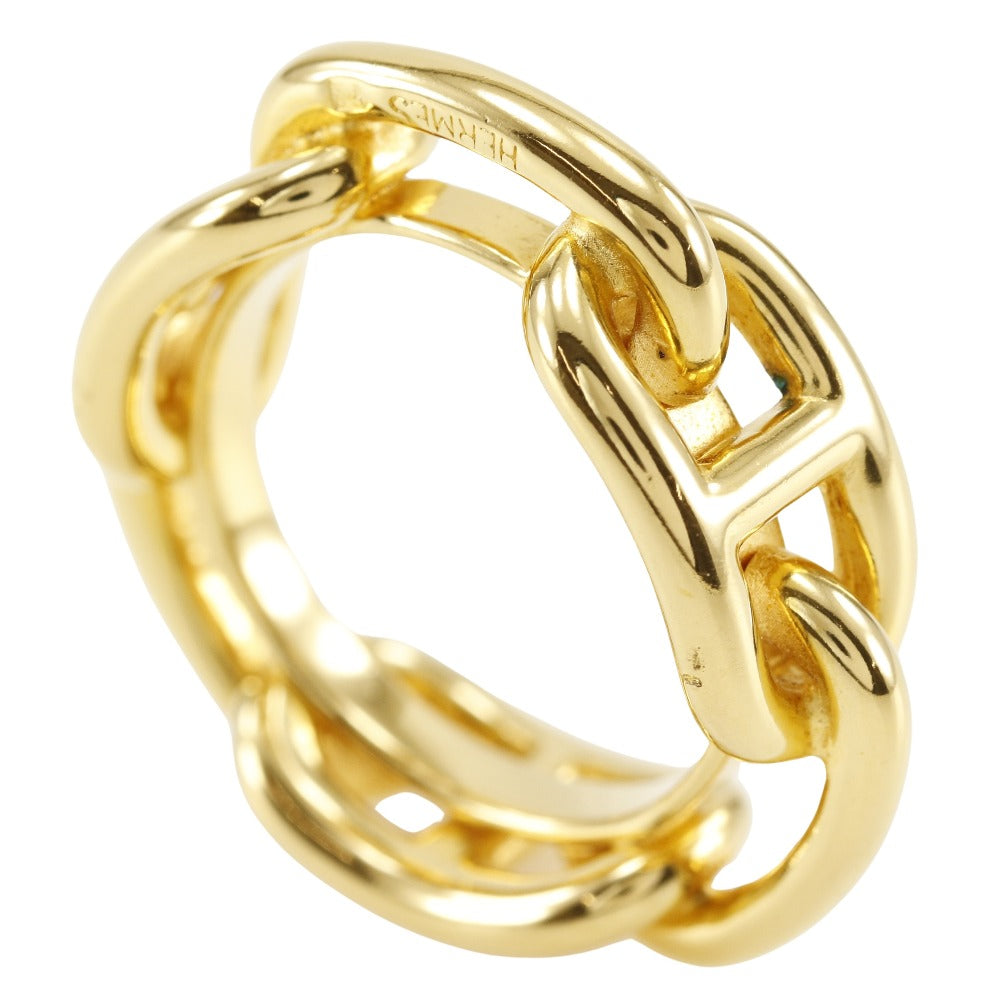 Hermes Gold Plated Scarf Ring