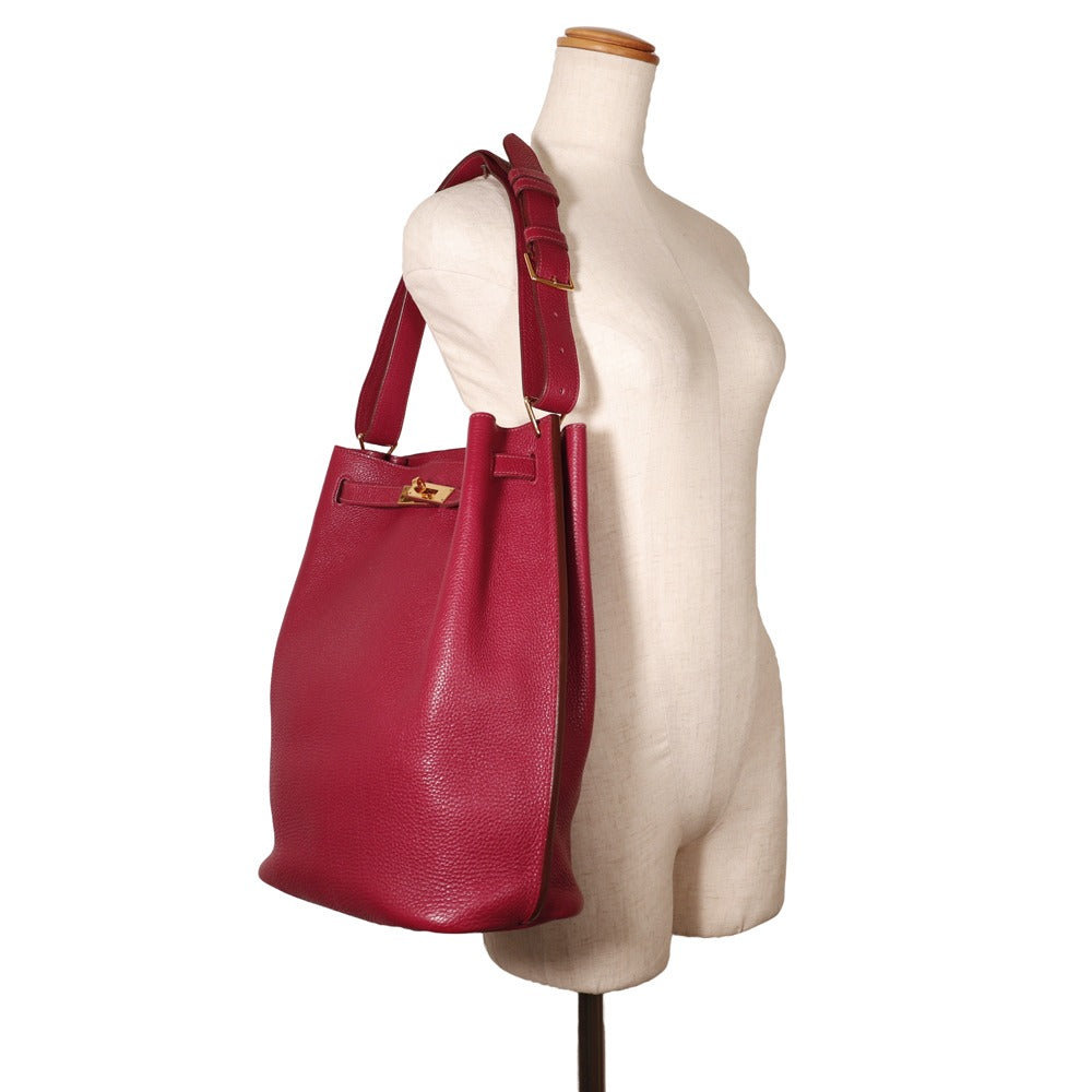 Hermes So Kelly 26 Togo Shoulder Bag Red