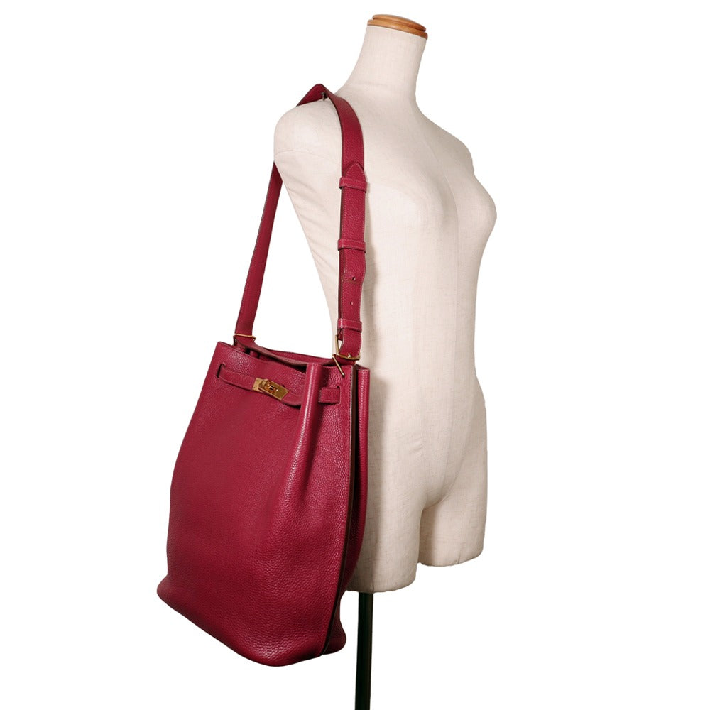 Hermes So Kelly 26 Togo Shoulder Bag Red