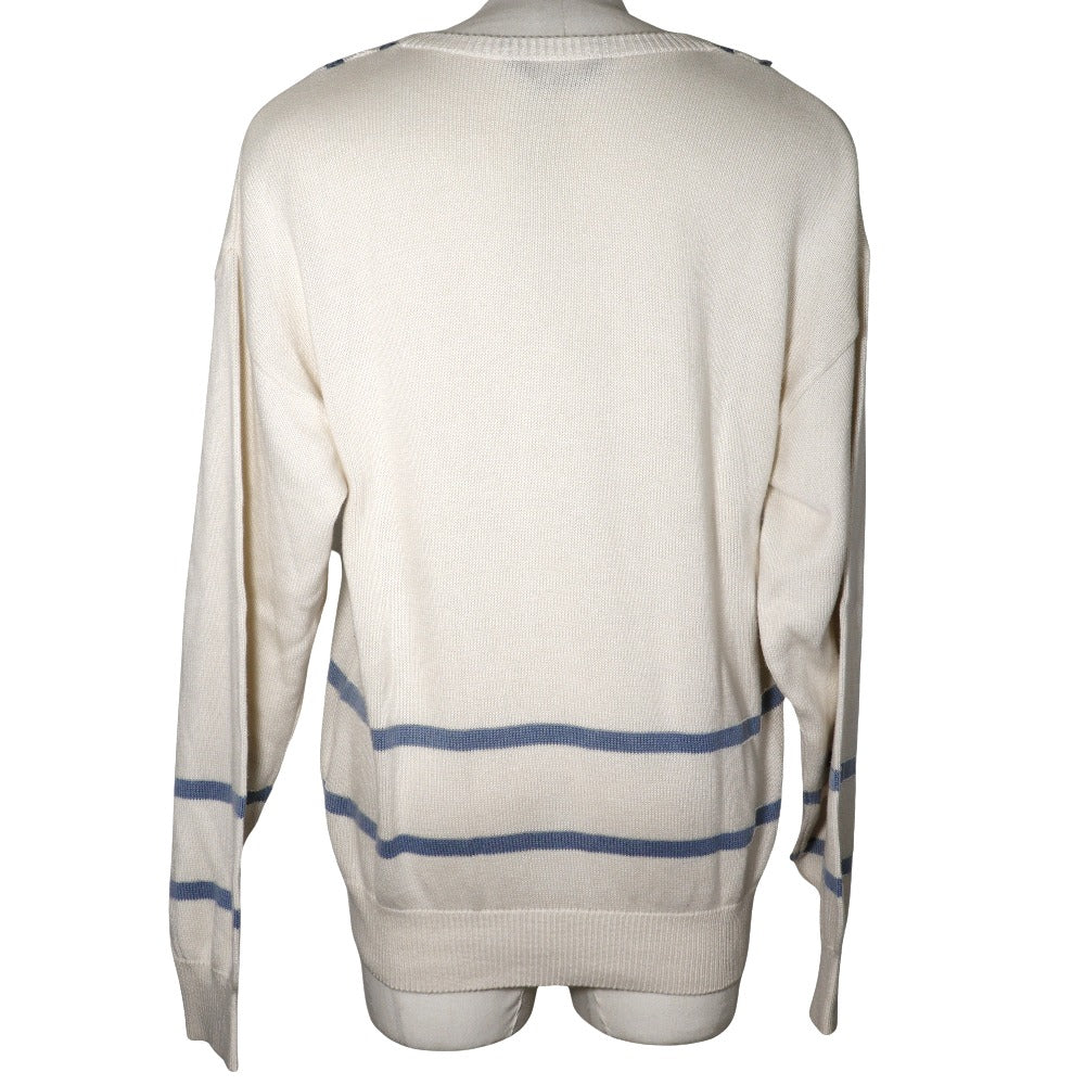 Dior Cotton V-Neck Sports Sweater