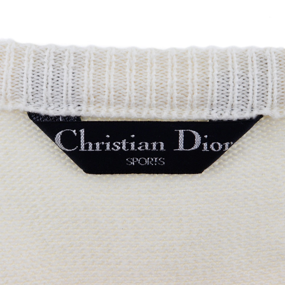 Dior Cotton V-Neck Sports Sweater