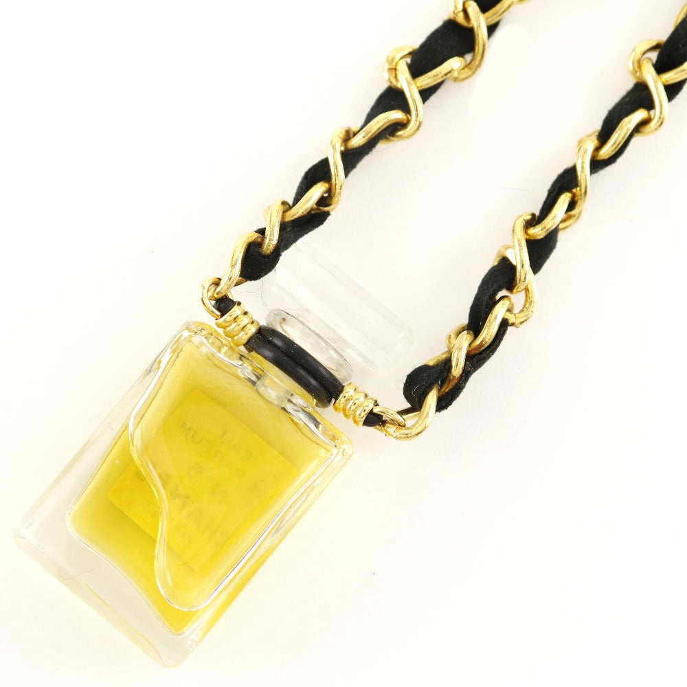 Chanel No.5 Perfume Bottle Necklace Gold Plated