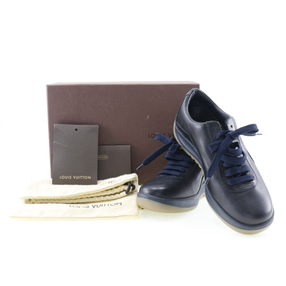 Louis Vuitton Leather Sneakers Black Women