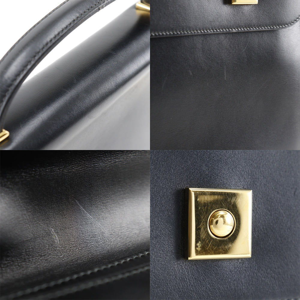 Hermes Danube 38 Briefcase Black/Gold