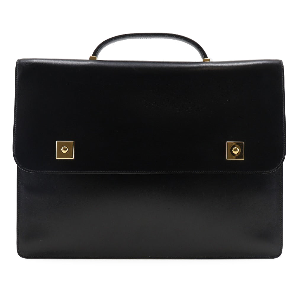 Hermes Danube 38 Briefcase Black/Gold