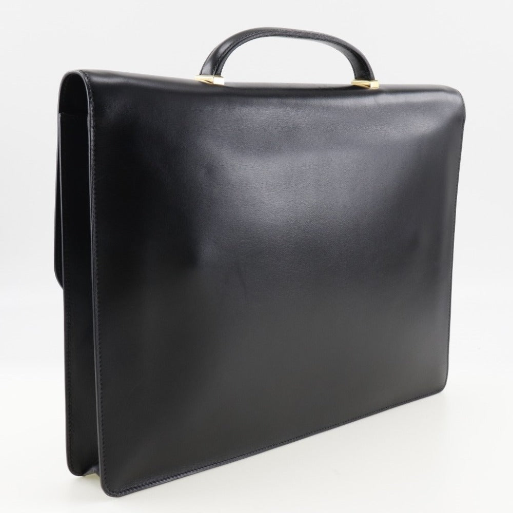 Hermes Danube 38 Briefcase Black/Gold