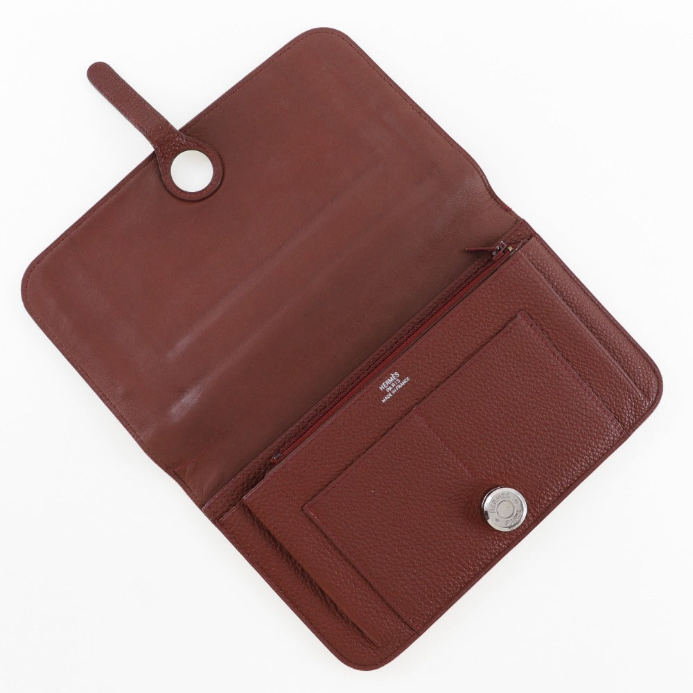 Hermes Dogon GM Long Wallet Bordeaux