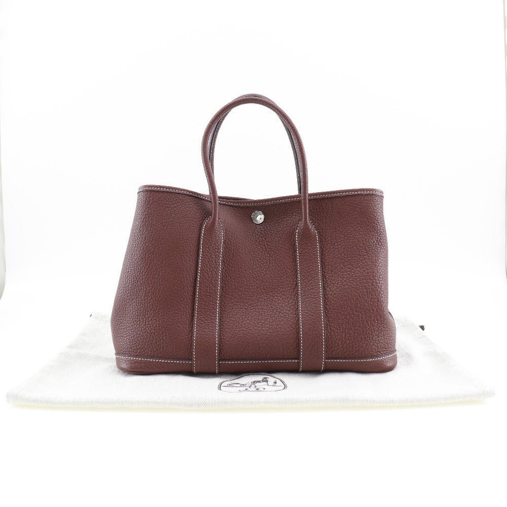 Hermes Garden Party TPM Handbag Rouge Ash