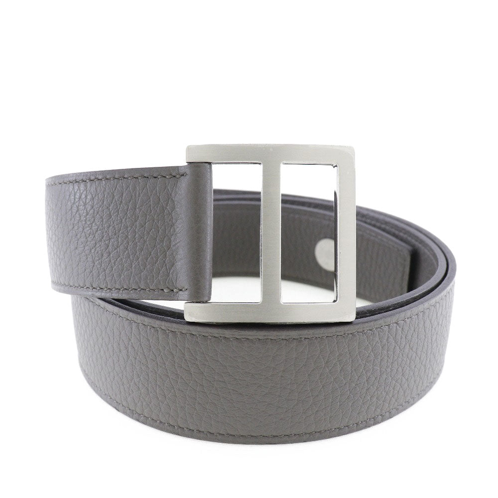 Hermes Taurillon Clemence Belt Gray