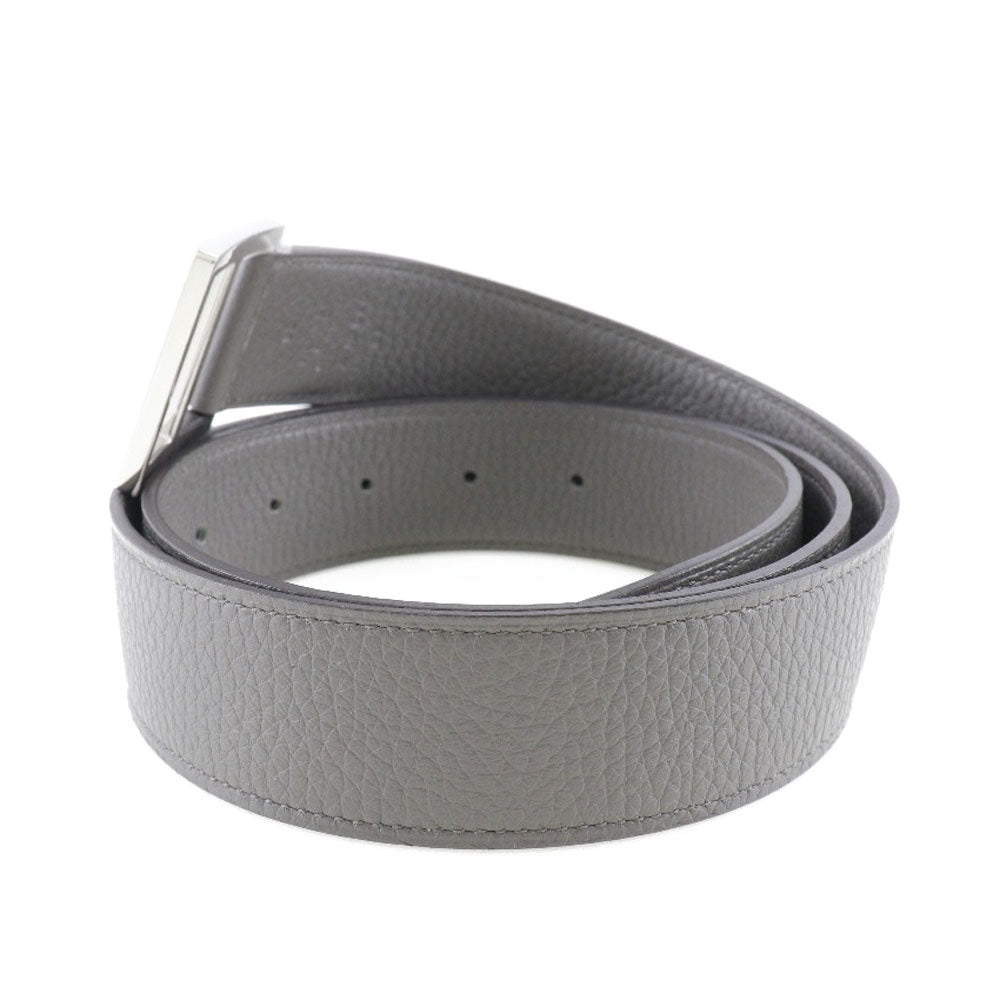 Hermes Taurillon Clemence Belt Gray