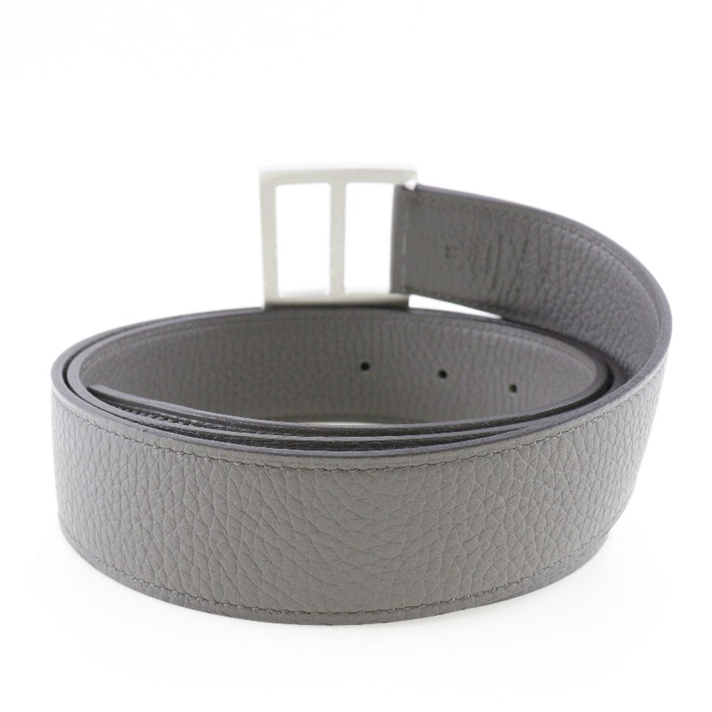 Hermes Taurillon Clemence Belt Gray