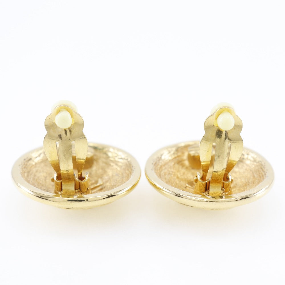 Chanel Coco Mark Gold Plated Earrings