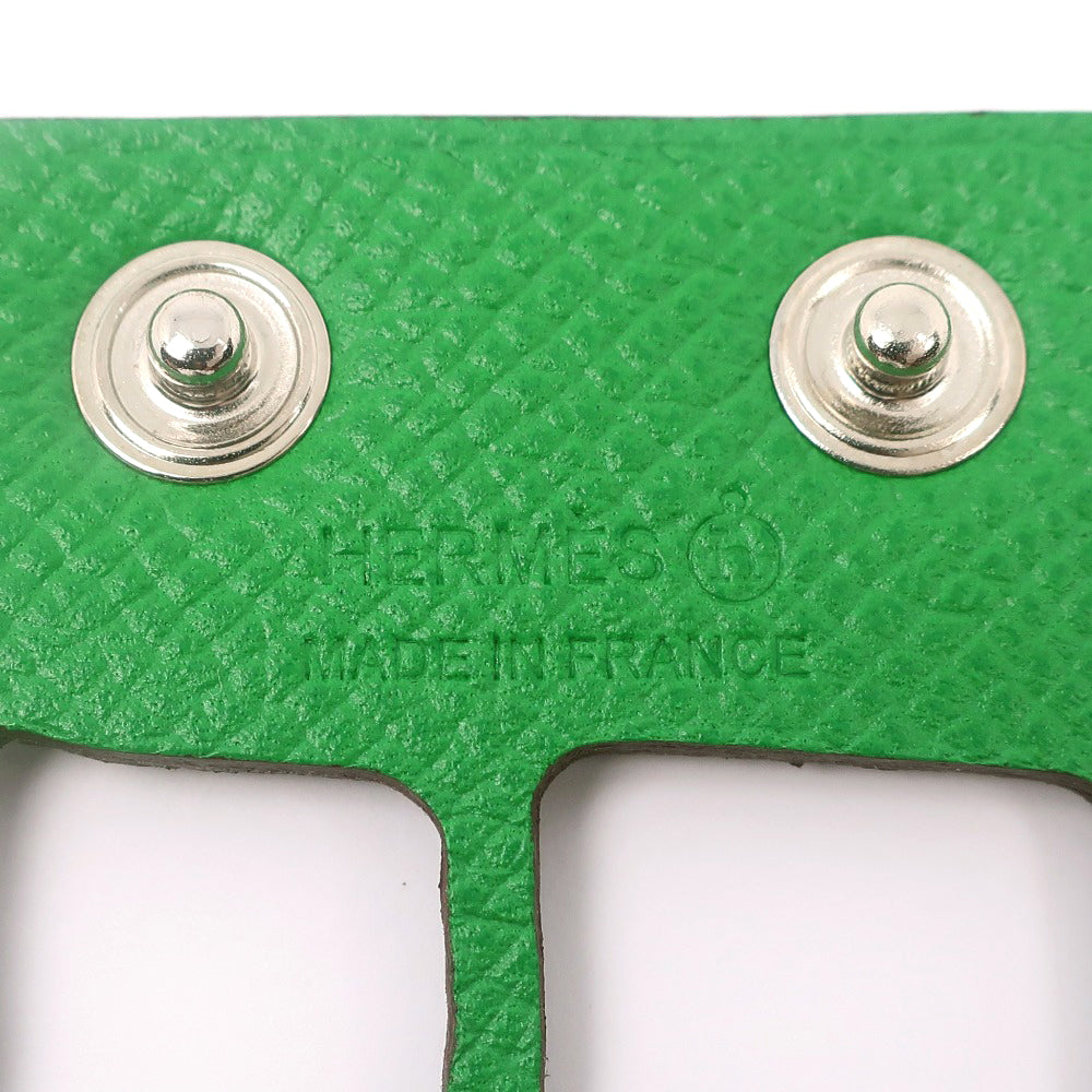 Hermes Togo Bangle Bracelet Green