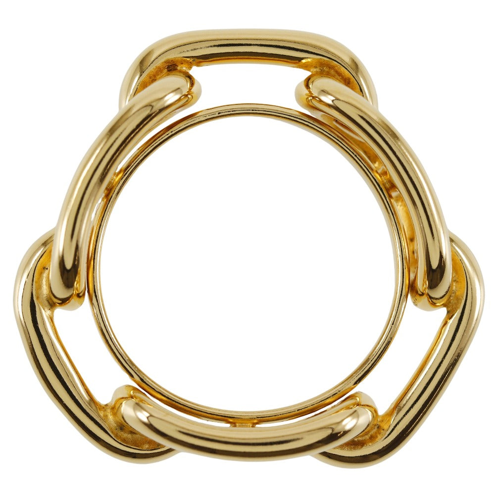 Hermes Gold Plated Scarf Ring