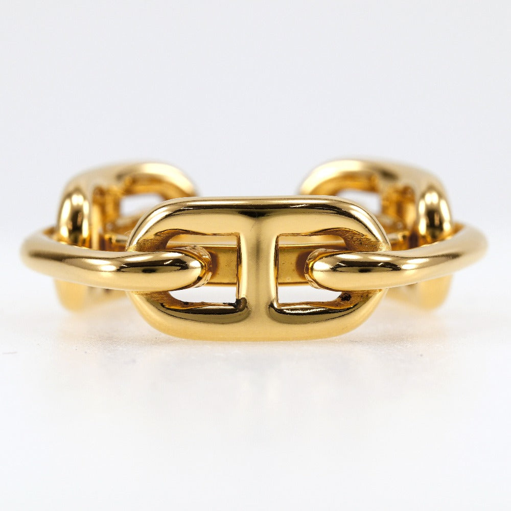 Hermes Gold Plated Scarf Ring