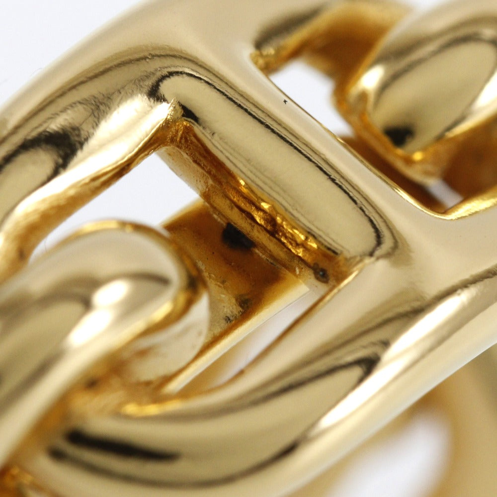 Hermes Gold Plated Scarf Ring