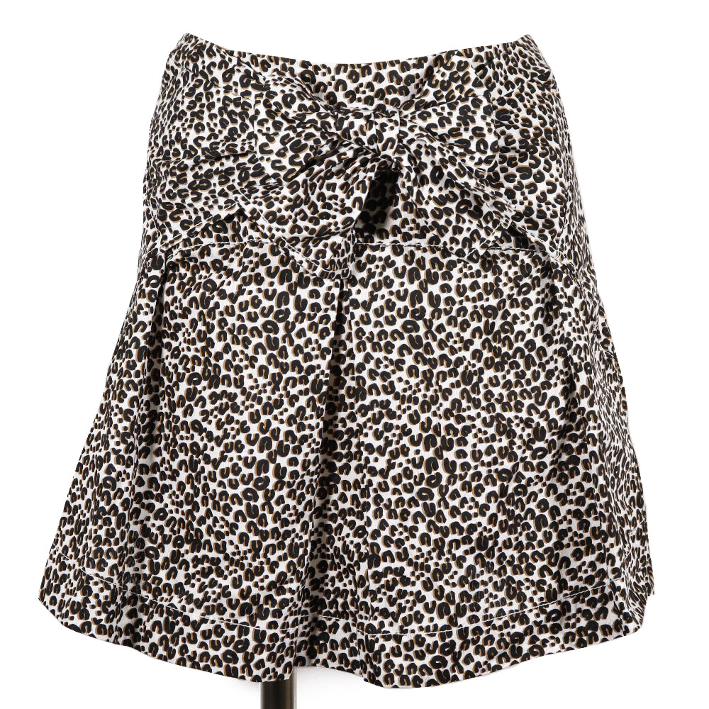 Louis Vuitton Leopard Ribbon Cotton Skirt