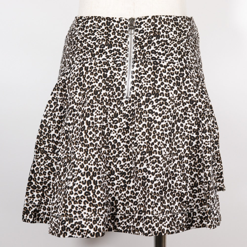 Louis Vuitton Leopard Ribbon Cotton Skirt