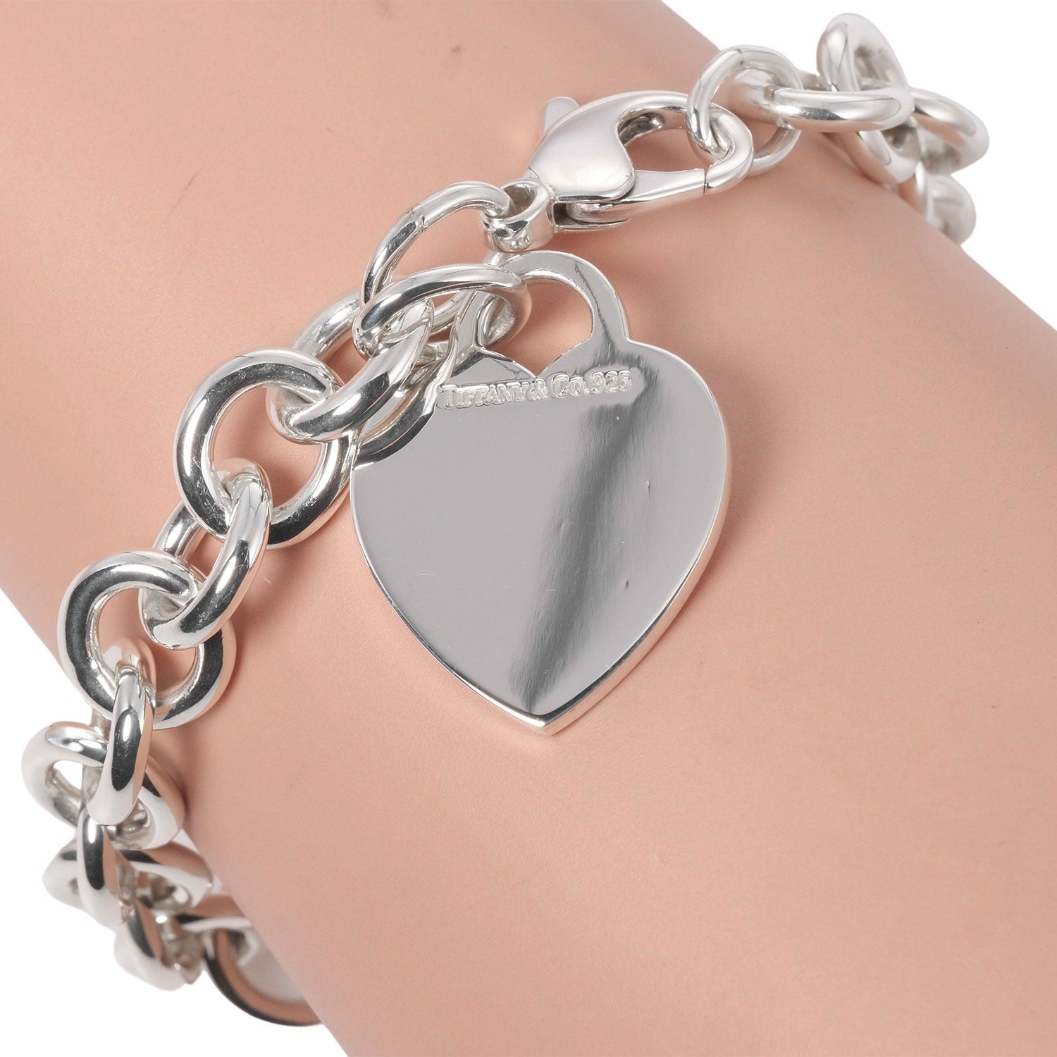 Tiffany & Co Silver 925 Heart Tag Bracelet