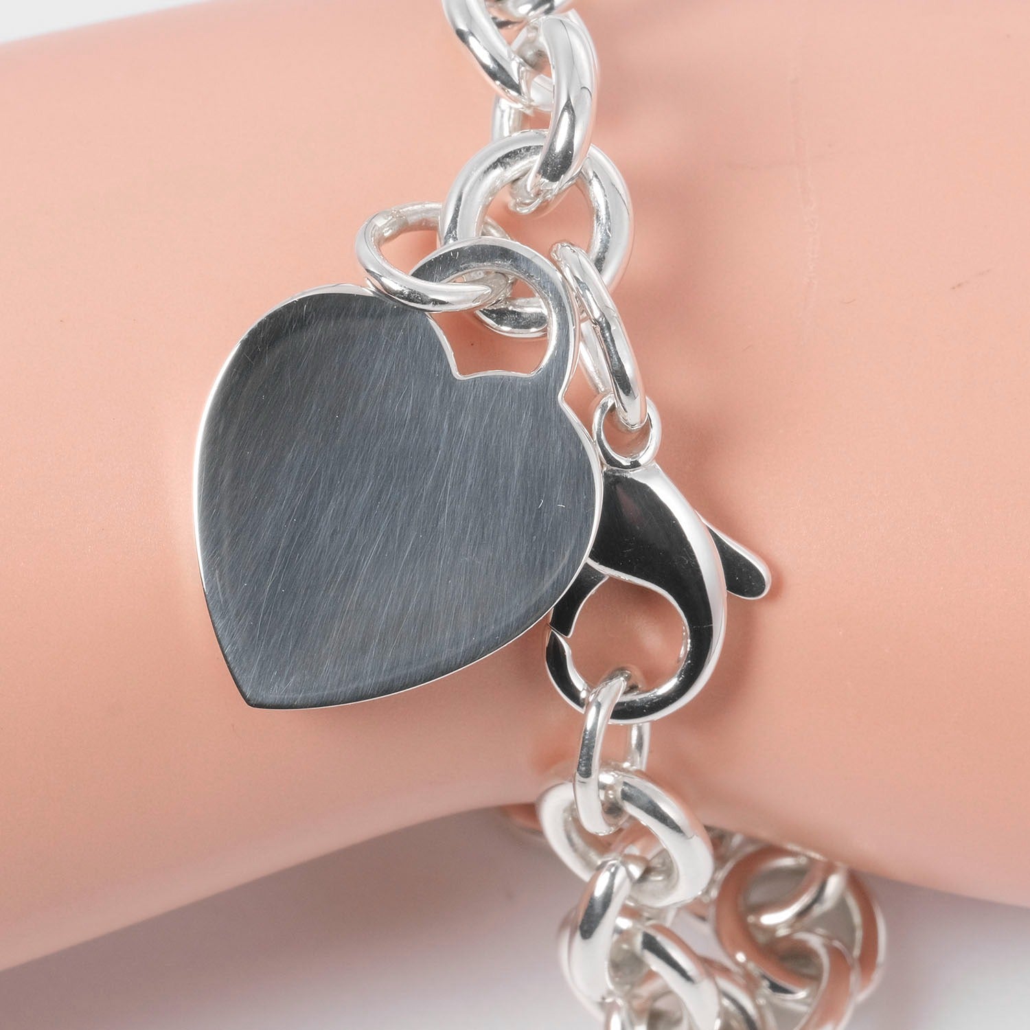 Tiffany & Co Silver 925 Heart Tag Bracelet