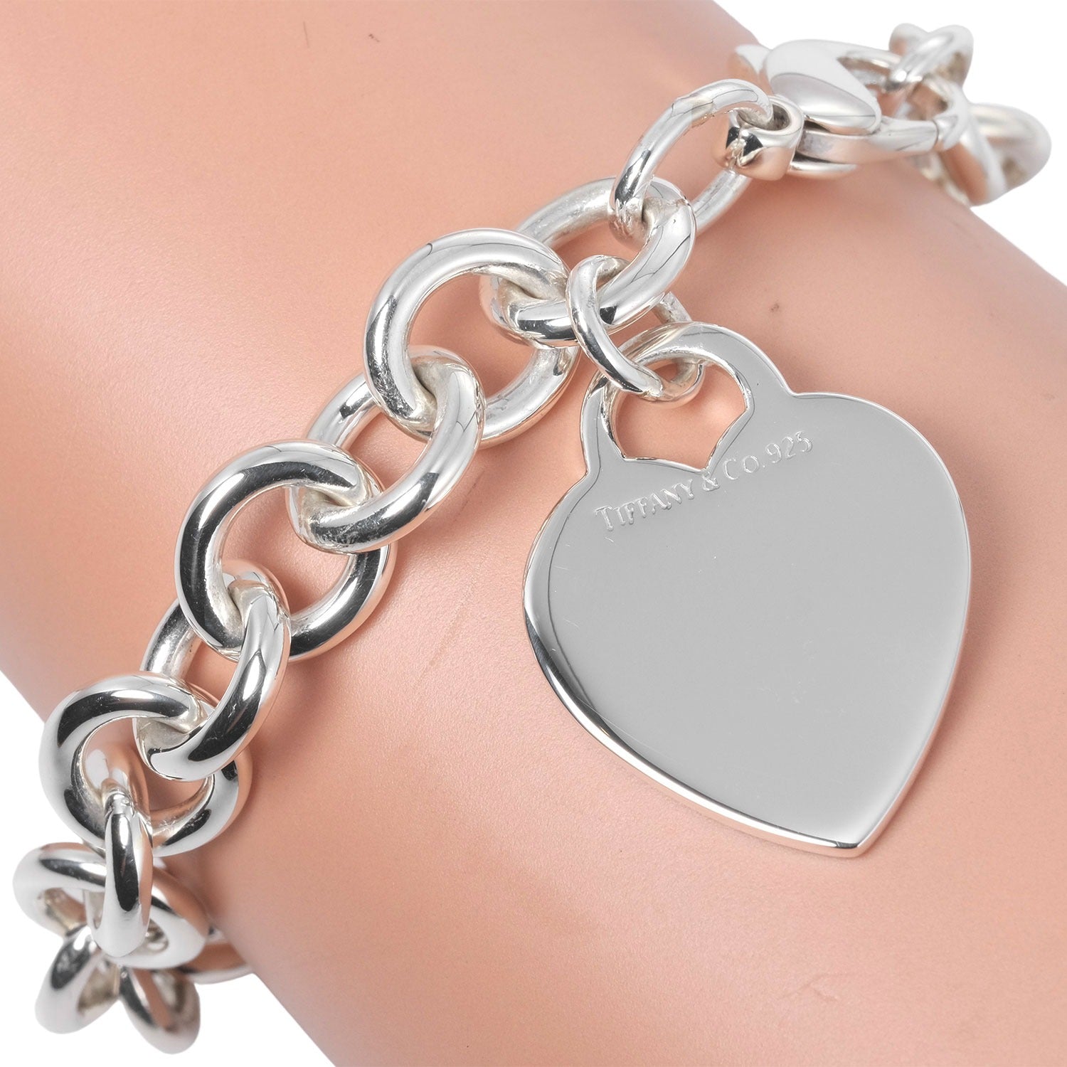 Tiffany & Co Silver 925 Heart Tag Bracelet