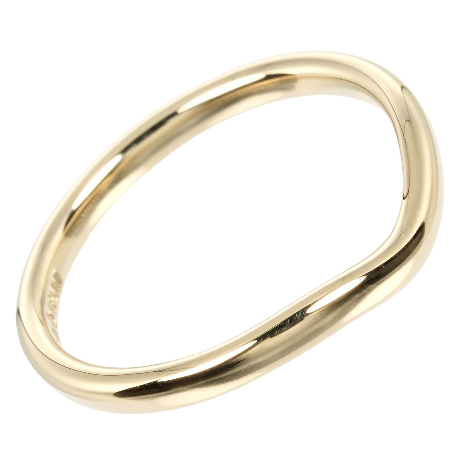 Tiffany & Co K18 Yellow Gold Curved Band Ring