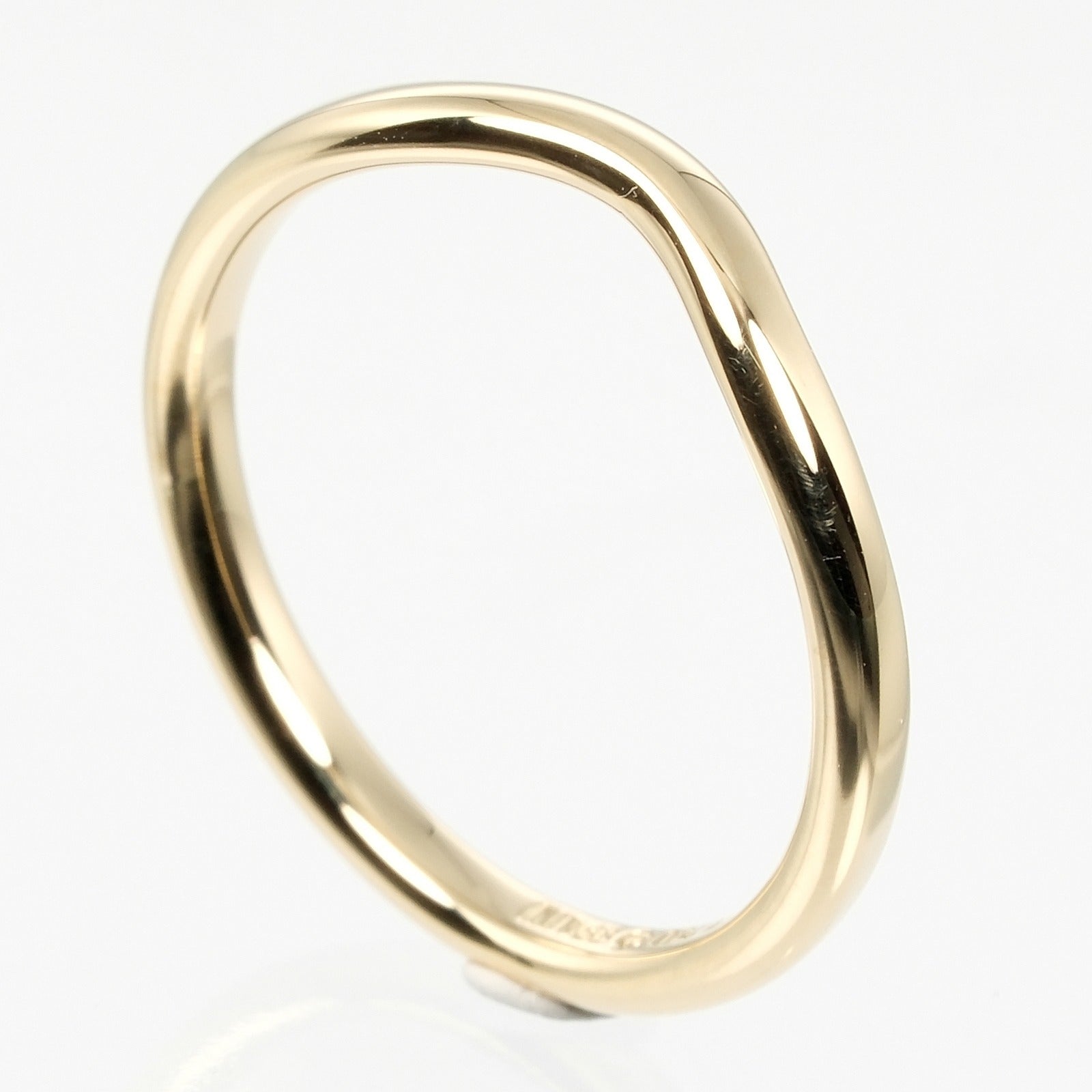 Tiffany & Co K18 Yellow Gold Curved Band Ring