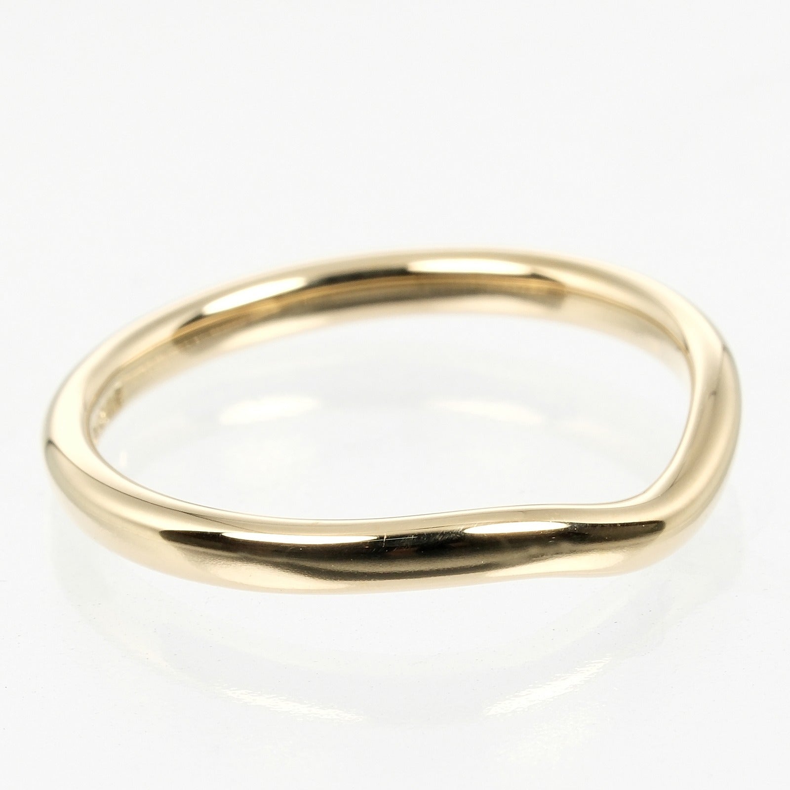 Tiffany & Co K18 Yellow Gold Curved Band Ring