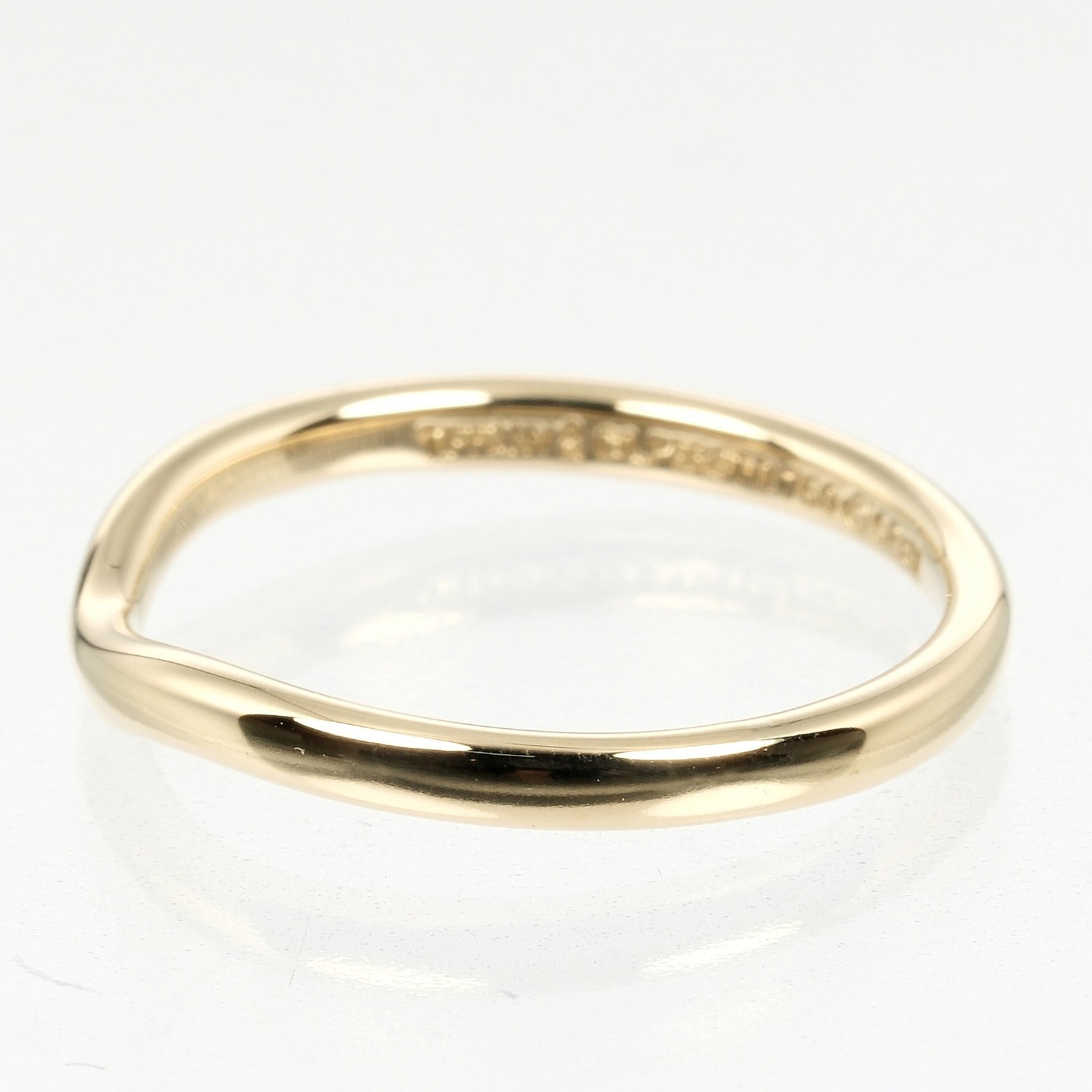 Tiffany & Co K18 Yellow Gold Curved Band Ring