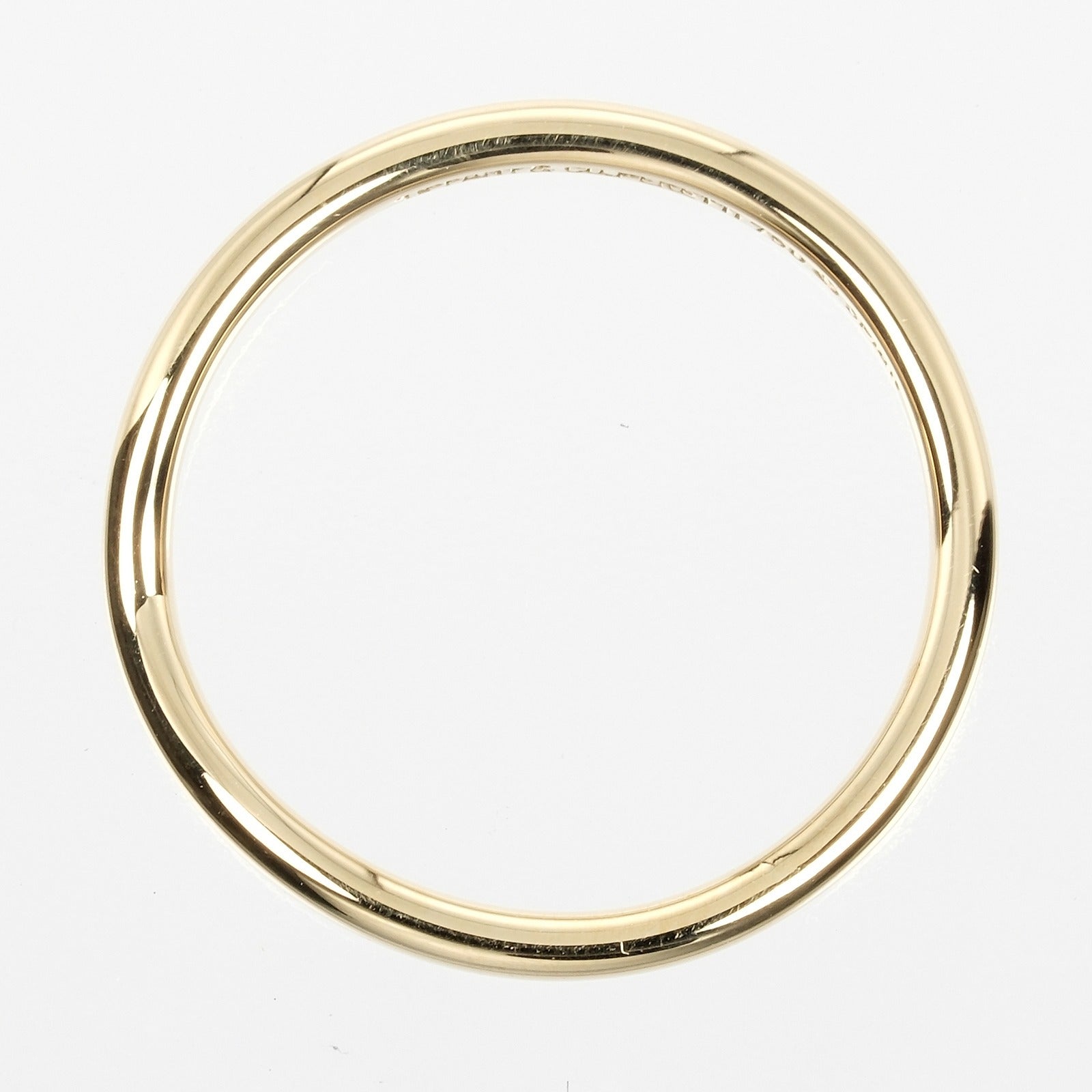 Tiffany & Co K18 Yellow Gold Curved Band Ring