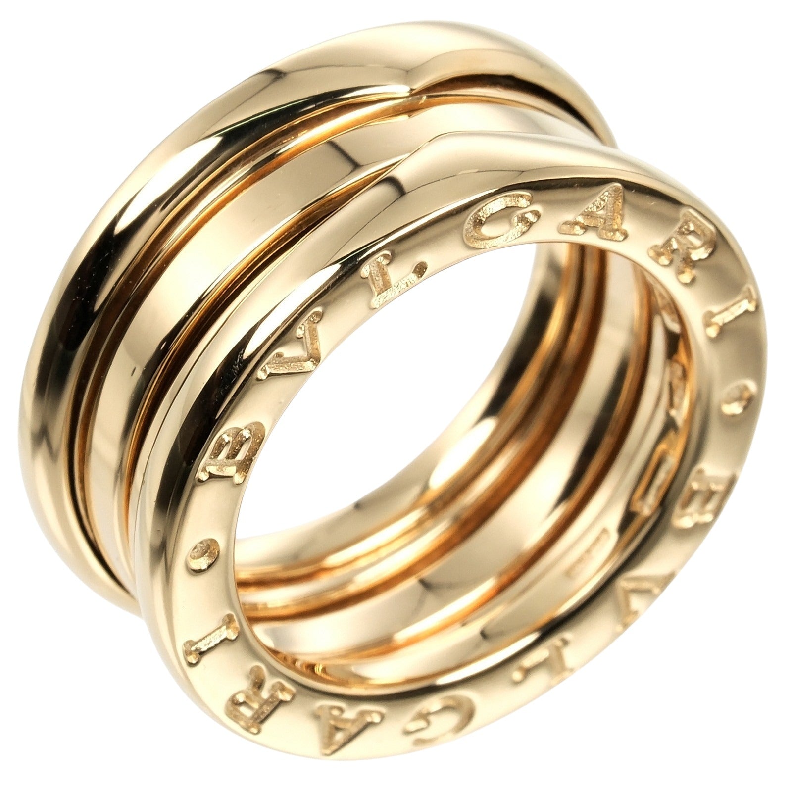 Bvlgari B.ZERO1 3 Band Ring K18 Yellow Gold